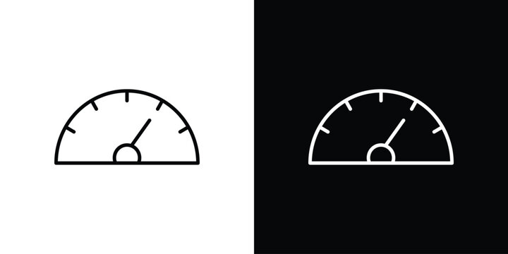 Meter icon vector mark for web