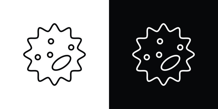 White blood cell icon vector mark for web