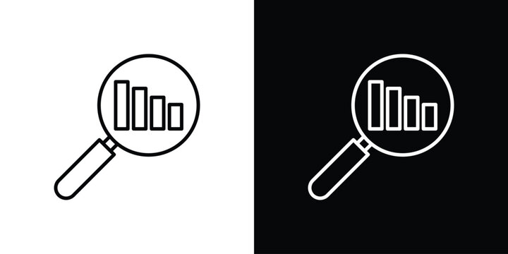 Analysis icon vector mark for web