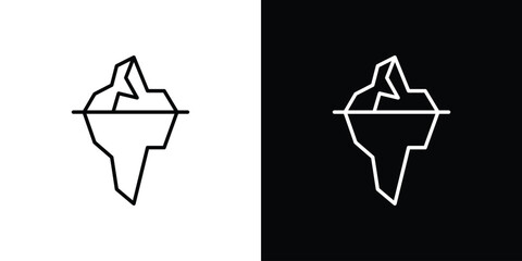 Iceberg icon vector mark for web © John