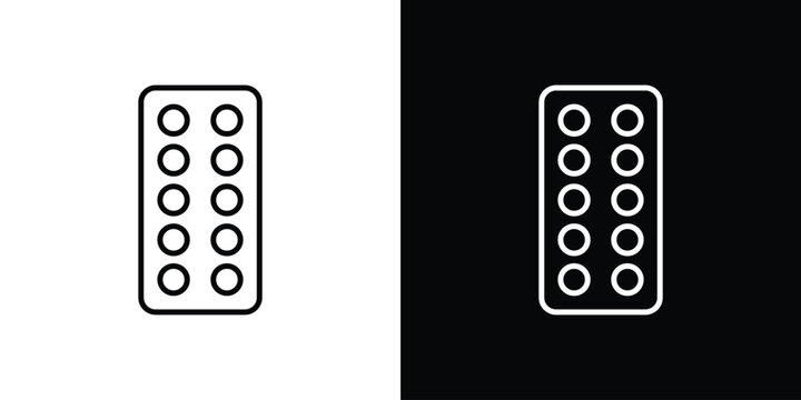 Blister drug vector mark for webicon vector mark for web