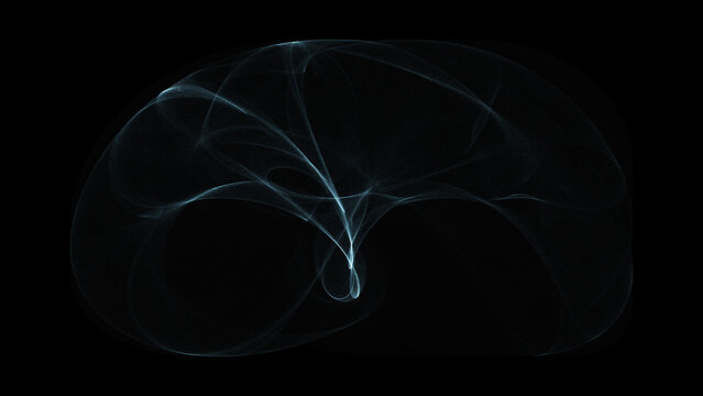 abstract strange attractor morph 2d