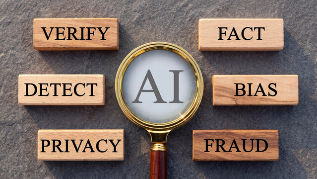 ai bias detection fact verification and privacy protection concept for responsible AI governance fraud prevention and ethical accountability in digital systems