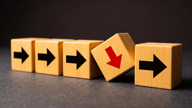 Business process disruption and workflow deviation concept for representing operational interruption direction change obstacle management and organizational resilience planning