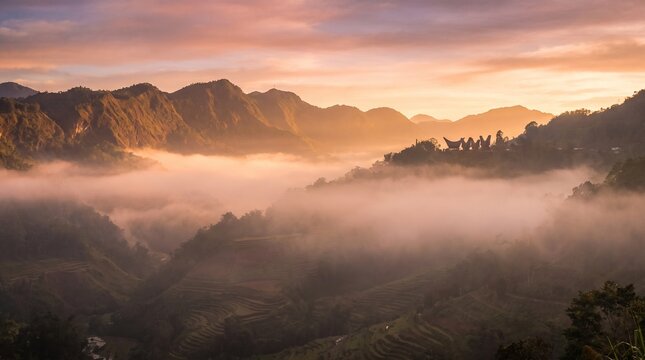 Indonesia, Sulawesi, Tana Toraja, Traditional village