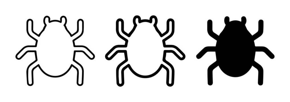 Bug Icons, Insect Symbols, Pest Control Graphics, Vector Art
