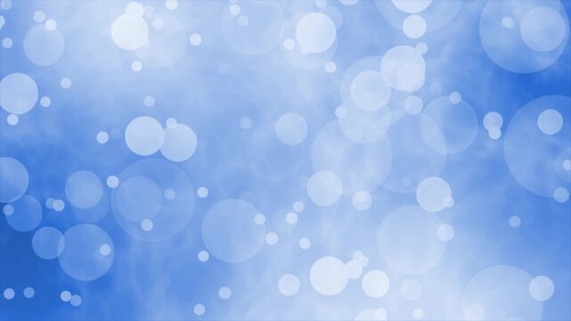 Royal blue color wiggling bokeh particles modern design geometrical background