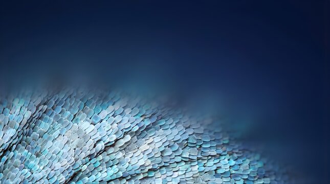 Extreme macro close-up of blue morpho butterfly wing scales texture