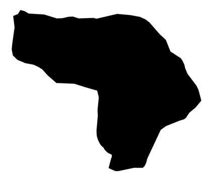 A contour map of Kapisa. Afghan province silhouette