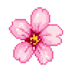 Fototapeta premium Pixel Art Flower