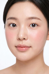 Obraz premium AI generated elegant woman beauty portrait flawless skin profile