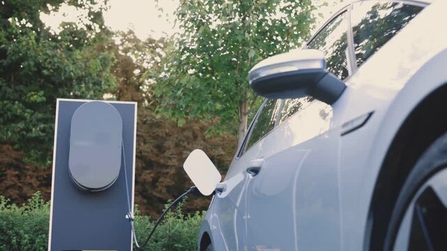 Modern EV Charging Station for Electric and Hybrid Vehicles