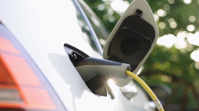 Electric Hybrid Car Charging in Parking Lot Using Clean Energy