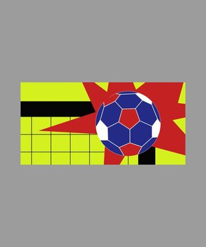 the ball that hit the goalpost