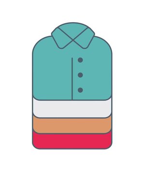 a neat pile of clothes