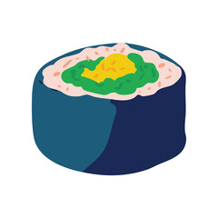 Classic Maki Sushi Illustration © nikagraphic