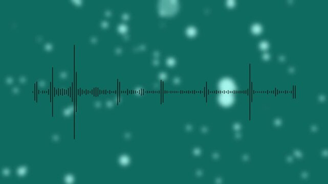 "Circular audio spectrum visualizer with animated frequency bars radiating around a central circle, smooth rhythmic motion, seamless loop, transparent background,