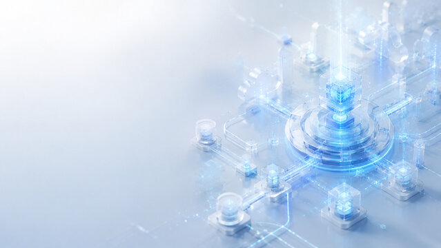 AI SaaS Control Tower Background with Intelligent Cloud Orchestration and Enterprise Automation Platform