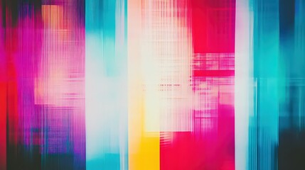 Abstract background with vibrant vertical stripes and colorful light streaks in a modern digital art style © zain