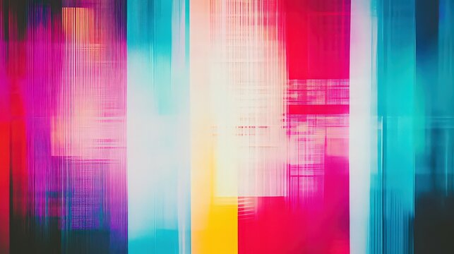 Abstract background with vibrant vertical stripes and colorful light streaks in a modern digital art style