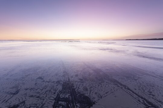 Sunrise over Jervis Bay &mdash; View of Point Perpendicular Lighthouse