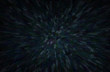 Fototapeta premium Green and purple abstract light trails with bokeh effect