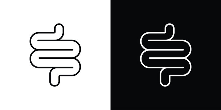 Intestine icon set for app