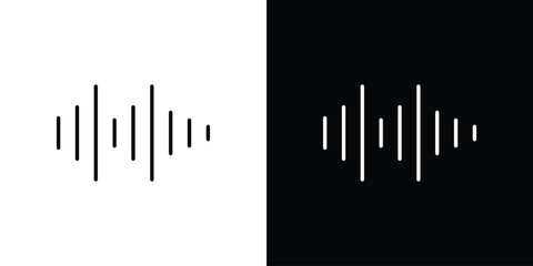 Obraz premium Sound wave icon set for app