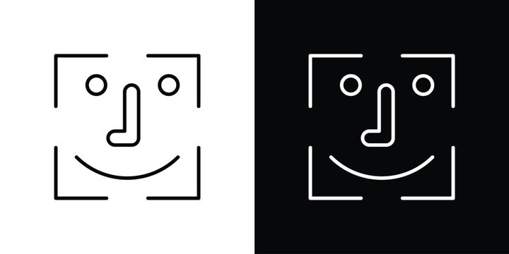 Face id icon set for app