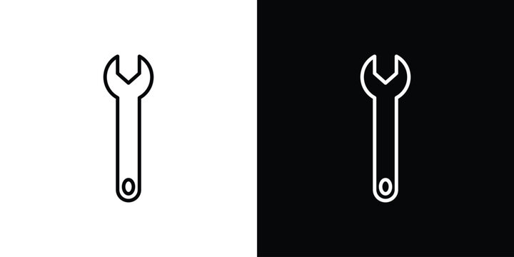 Wrench icon set for app