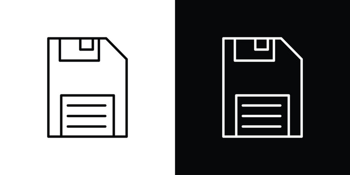 Floppy disk icon set for app