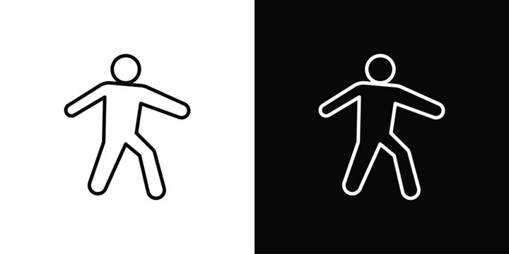 Walk icon set for app