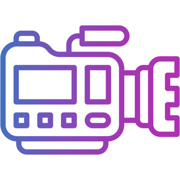 Movie camera Icon - Vector Graphic Design