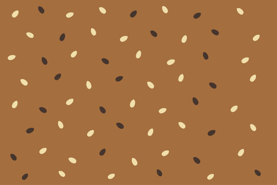Black and white sesame burger bun background