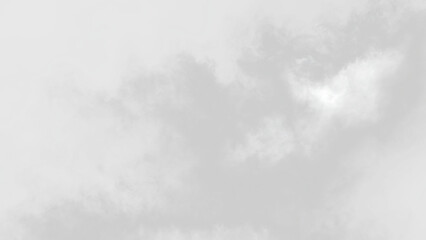 Clouds drift in a gray sky, capturing a moment of nature above the landscape at midday, on a transparent background © Liubov