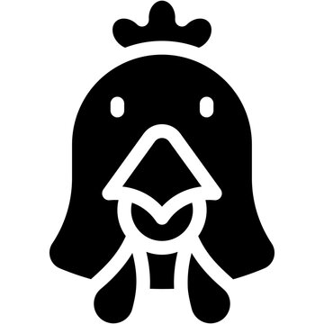 Chicken Icon - Vector Graphic Design