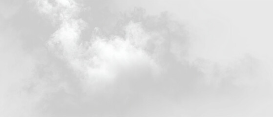 Clouds drifting in a clear sky during midday in a natural setting, on a transparent background © Liubov