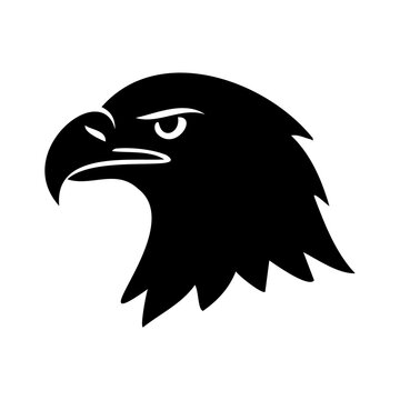USA bald eagle vector silhouette