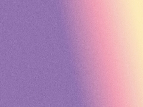 Abstrakter rosa-violetter Grain-Farbverlauf mit warmem Cremegelb als moderner Pastellhintergrund