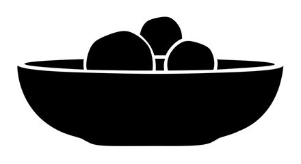Fototapeta premium Clean flat vector line icon of a table centerpiece, ideal for holiday dinner invitations, home decor blogs, party checklists, and festive dining plans.