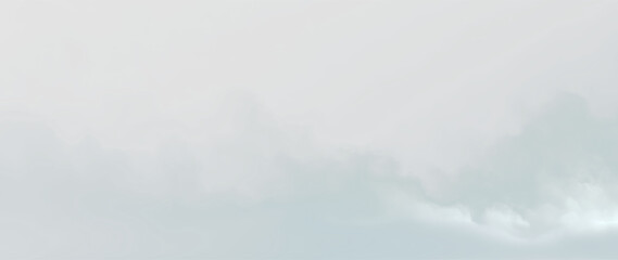 Clouds drift slowly across a bright sky during the afternoon hours in spring with a clear view of the horizon and sunlight, on a transparent background © Liubov