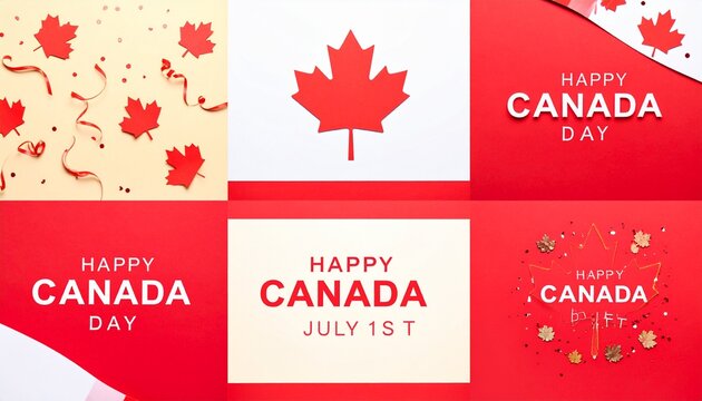 Canada Day Collage Poster