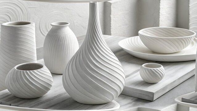 white ceramic vase