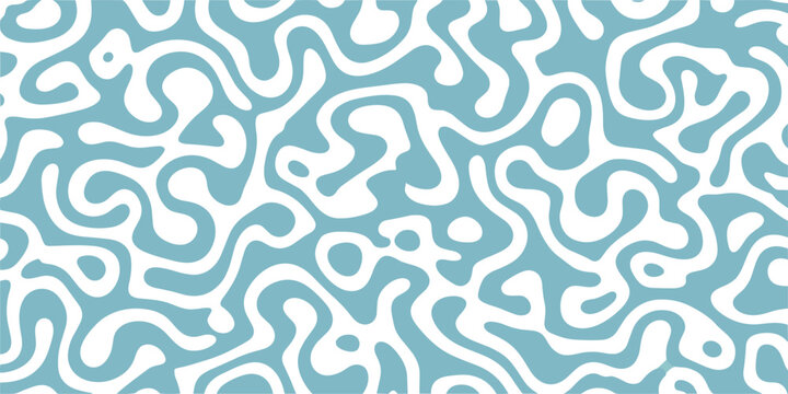 Teal reaction diffusion pattern with organic blob shapes for scientific and biological background