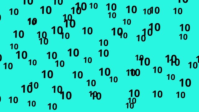 binary code background motion video hd 4k