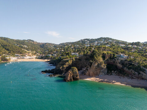 Sa riera beach and cottages in costa brava, spain