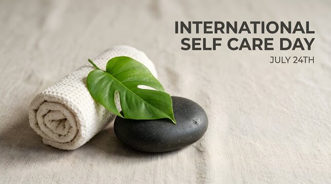 International self care day spa still life treatment with selfcare, wellness