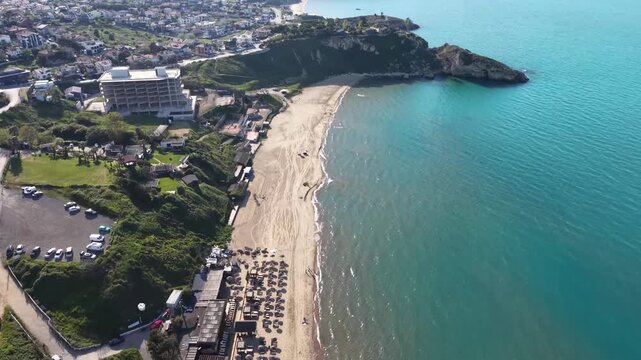 Stunning Aerial View of Şile Coastline and Black Sea Landscape in Istanbul