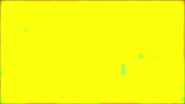 Yellow background with green splashes and movement in a grid pattern for digital interfaces and technology concepts