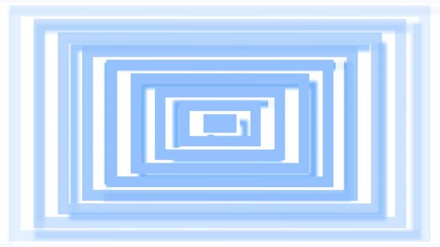 Abstract nested rectangles background creating a clean geometric frame pattern with a simple modern look animation